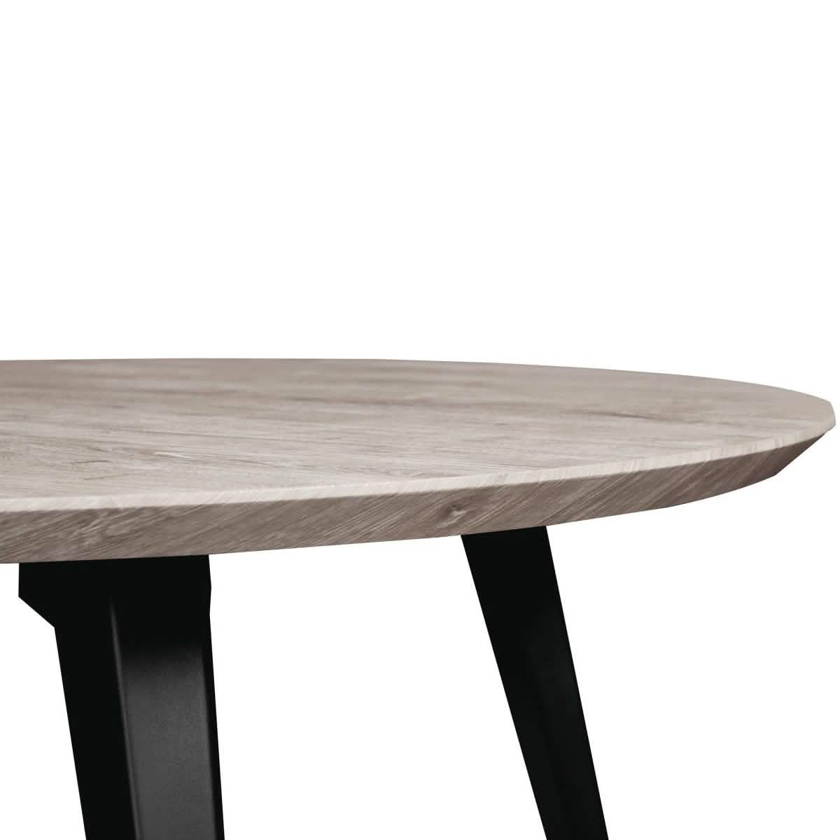 Ravenna 5 - Piece Dining Set 47" Round Dining Table 4 Leather Dining Chairs