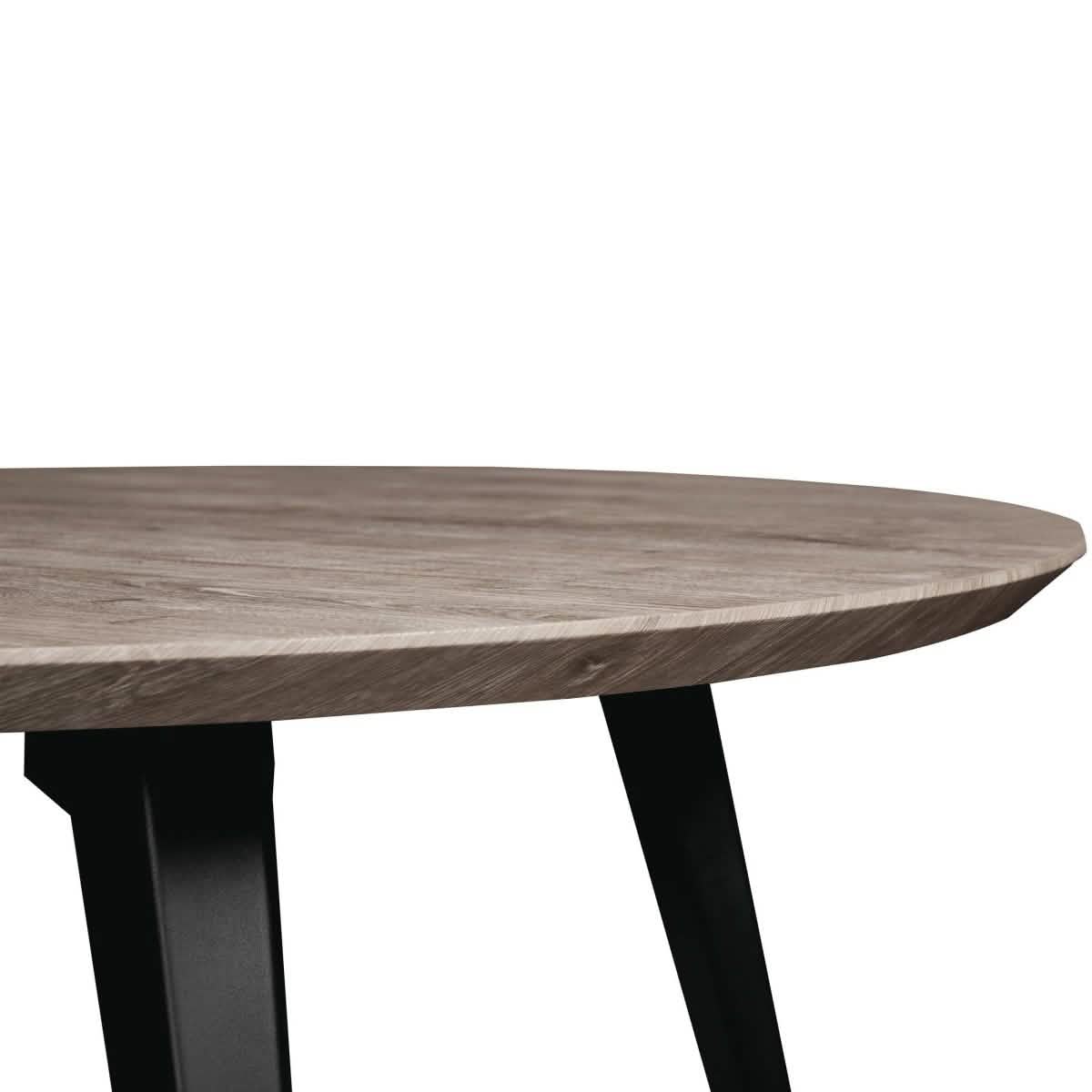 Ravenna 5 - Piece Dining Set 47" Round Dining Table 4 Leather Dining Chairs