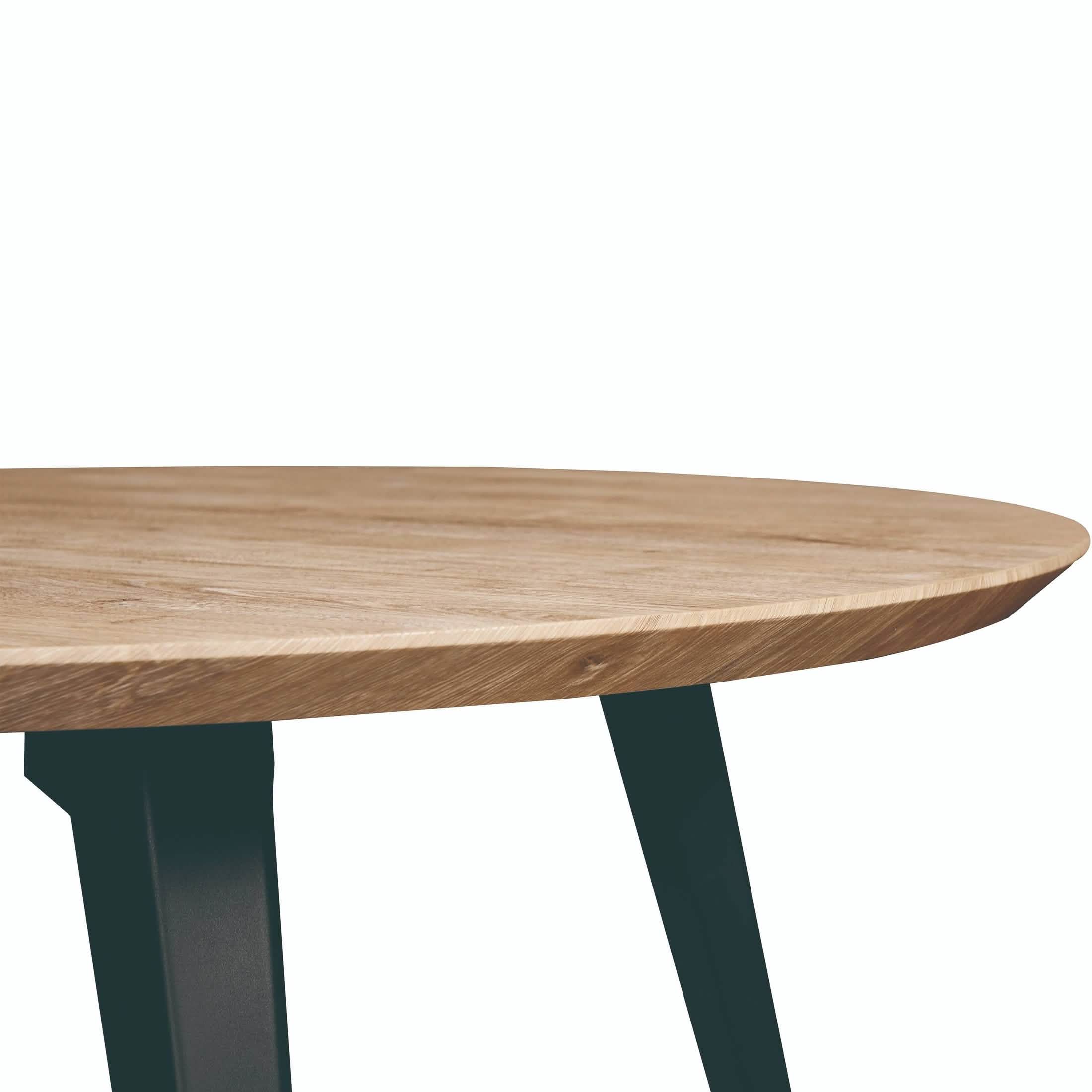 Ravenna 5 - Piece Dining Set 47" Round Dining Table 4 Leather Dining Chairs