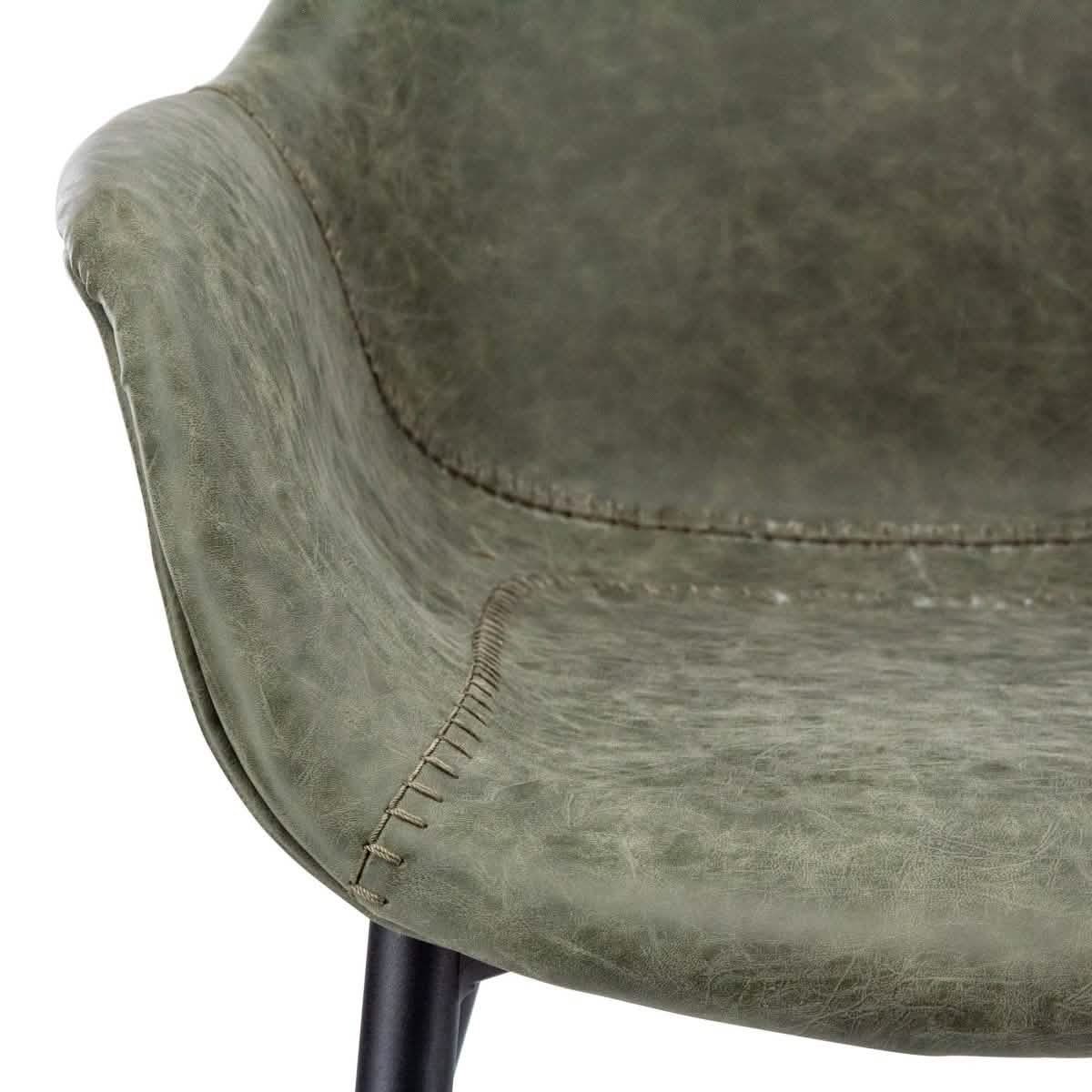 Ravenna 5 - Piece Dining Set 47" Round Dining Table 4 Leather Dining Chairs