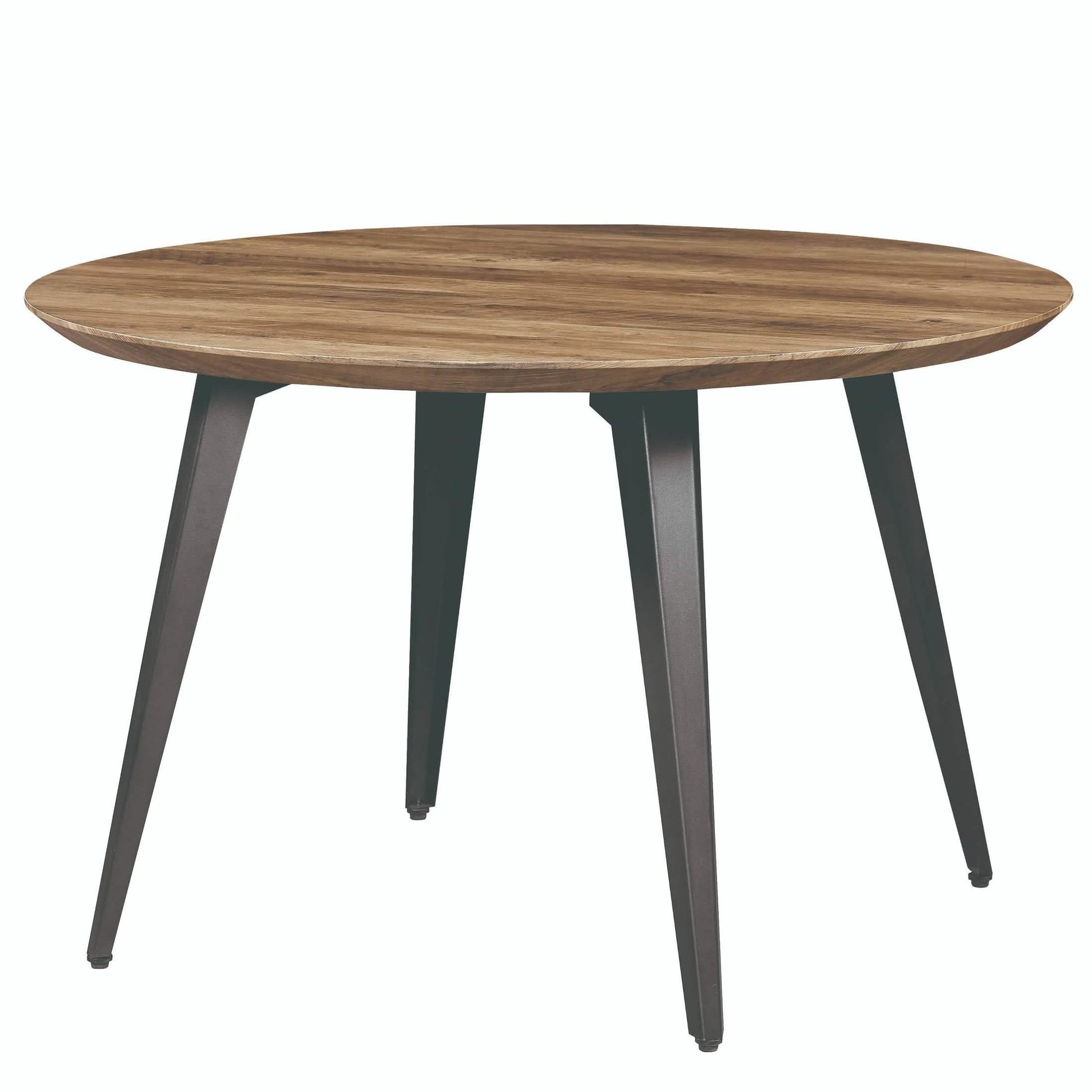 Ravenna 5 - Piece Dining Set 47" Round Dining Table 4 Leather Dining Chairs