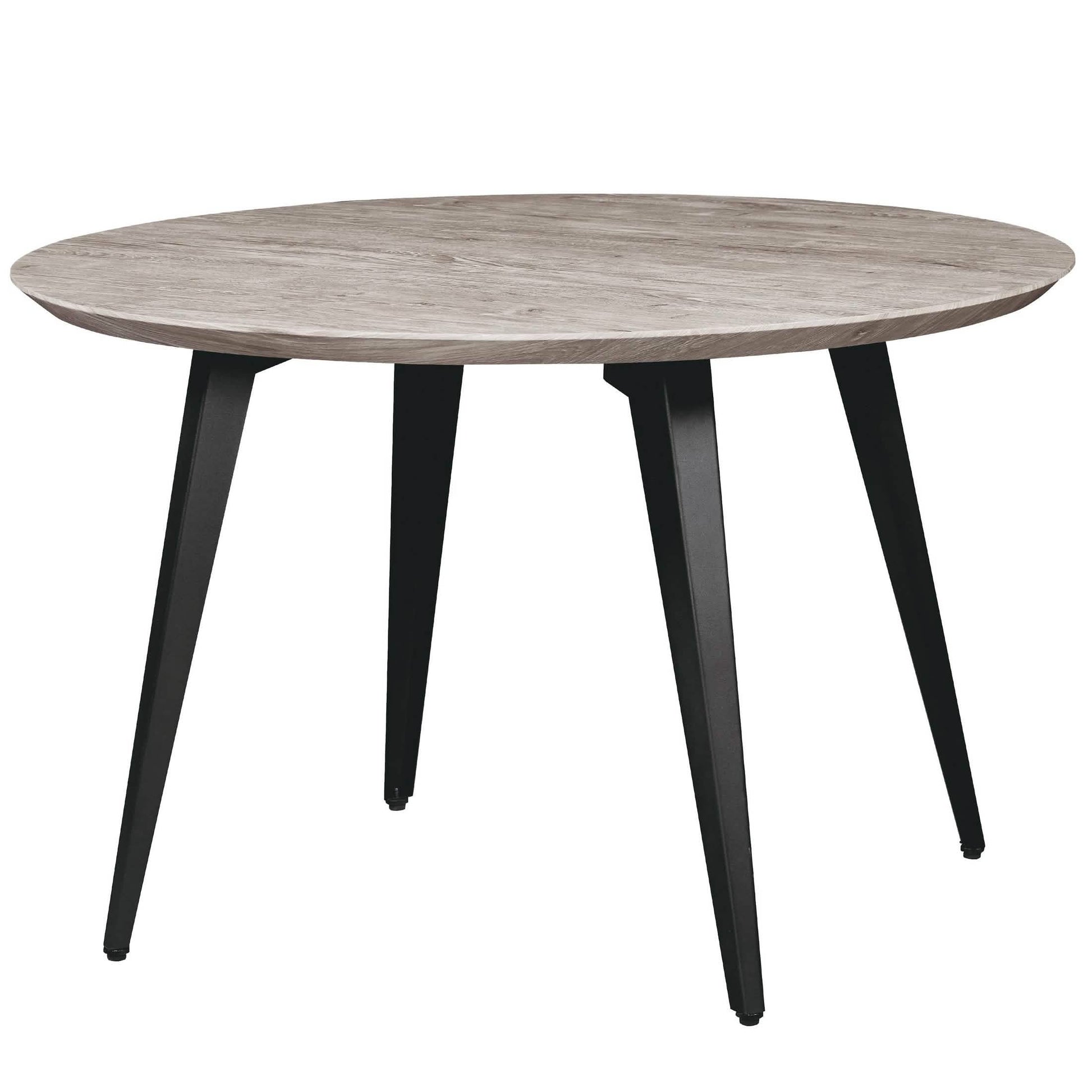 Ravenna 5 - Piece Dining Set 47" Round Dining Table 4 Leather Dining Chairs