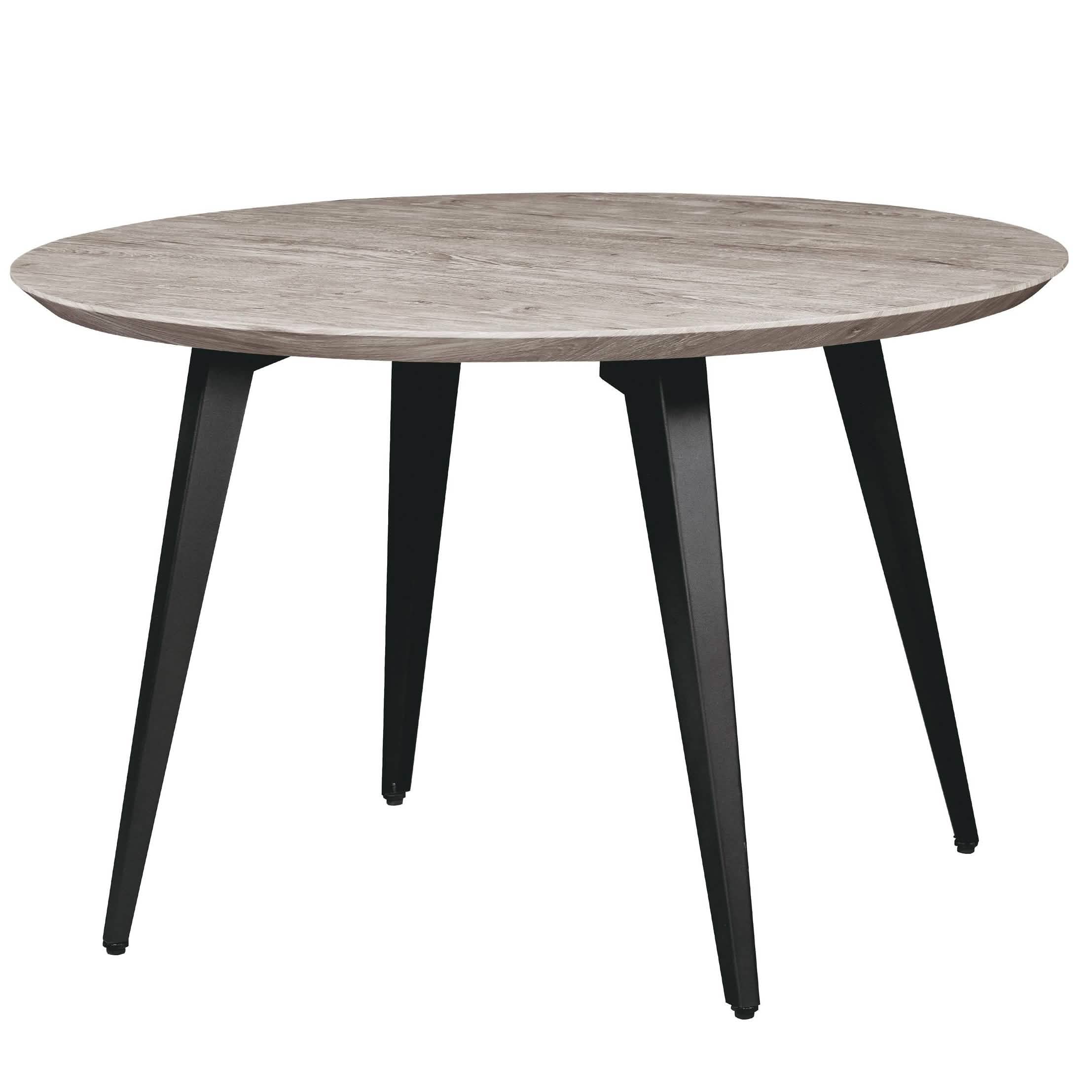 Ravenna 5 - Piece Dining Set 47" Round Dining Table 4 Leather Dining Chairs