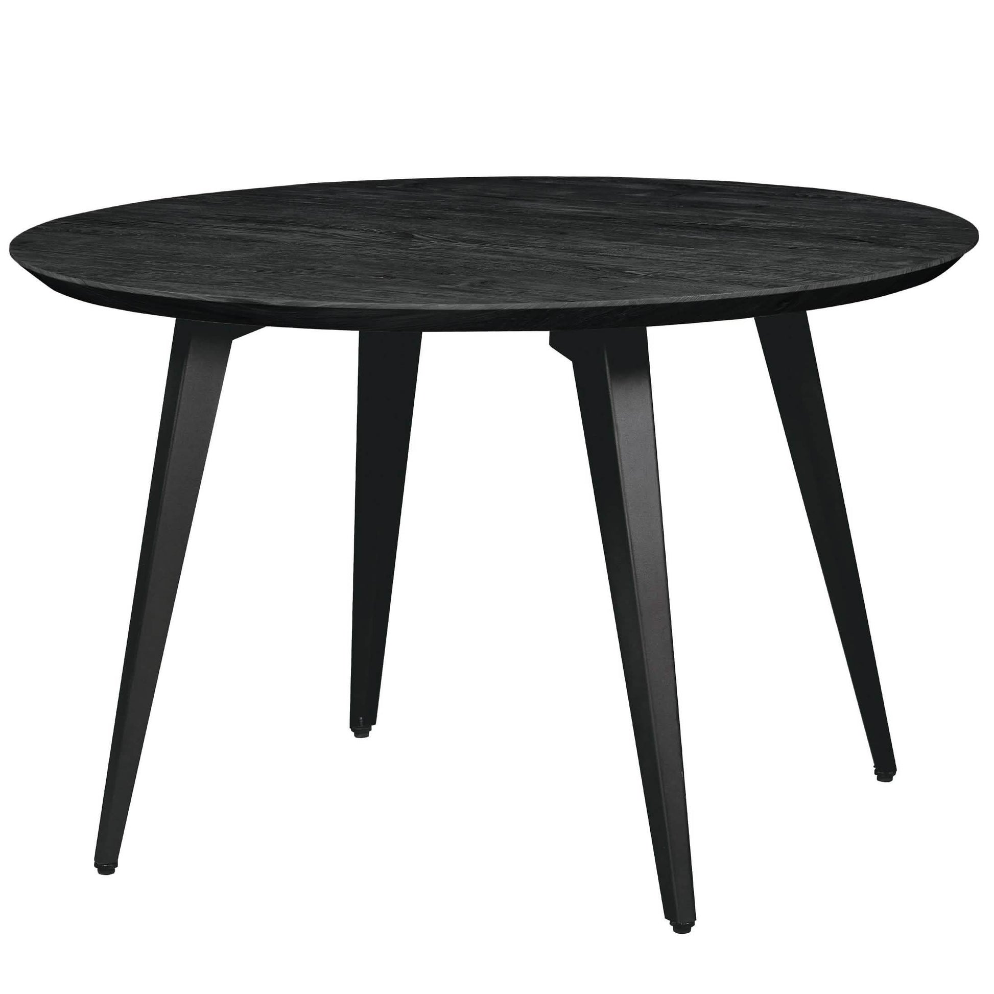 Ravenna 5 - Piece Dining Set 47" Round Dining Table 4 Leather Dining Chairs
