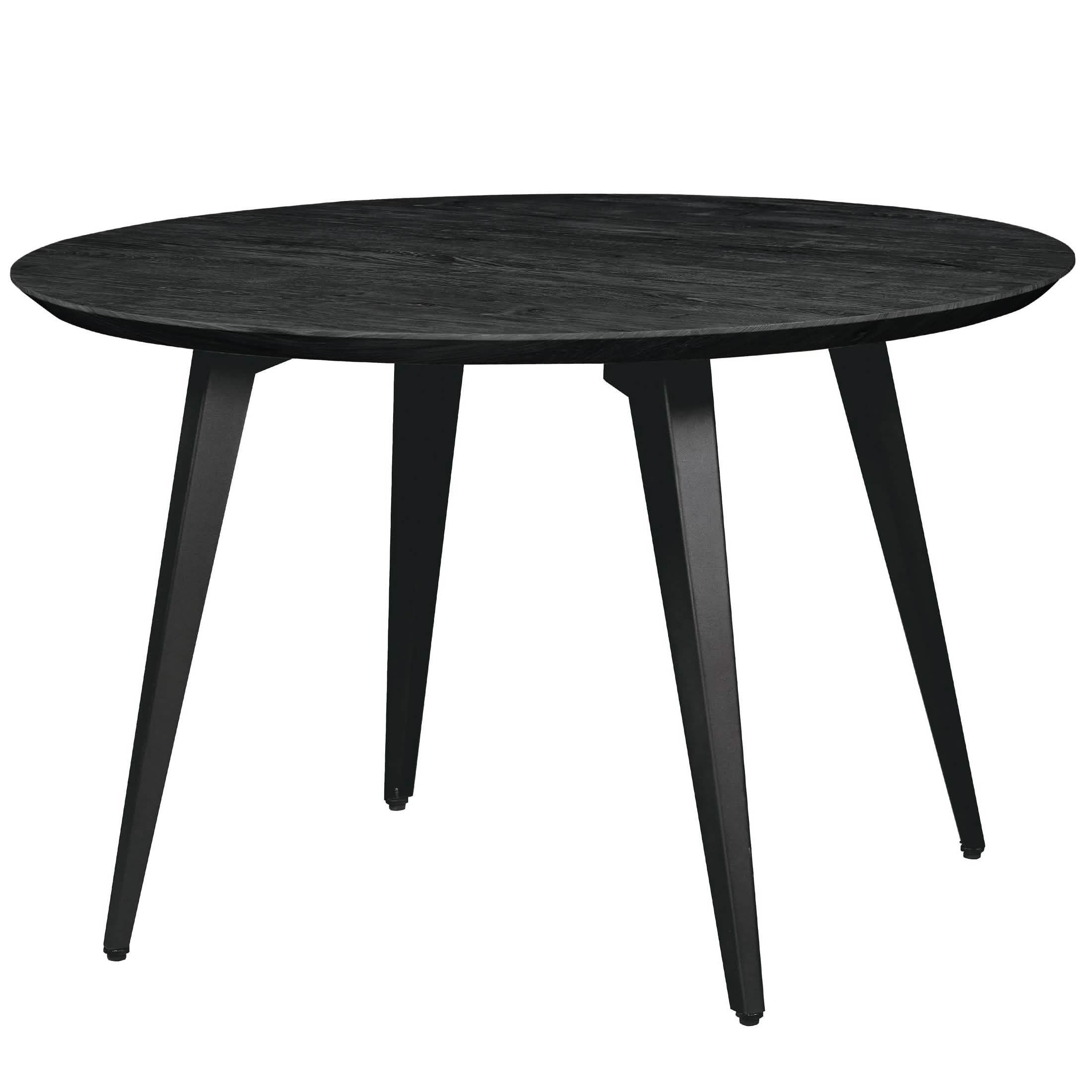 Ravenna 5 - Piece Dining Set 47" Round Dining Table 4 Leather Dining Chairs