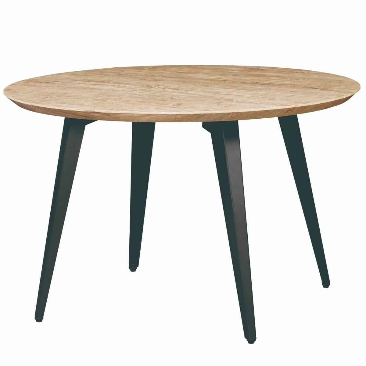 Ravenna 5 - Piece Dining Set 47" Round Dining Table 4 Leather Dining Chairs