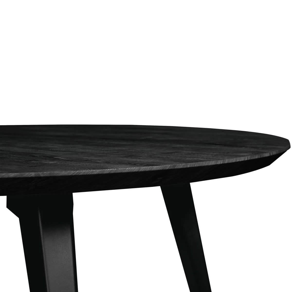 Ravenna 5 - Piece Dining Set 47" Round Dining Table 4 Leather Dining Chairs