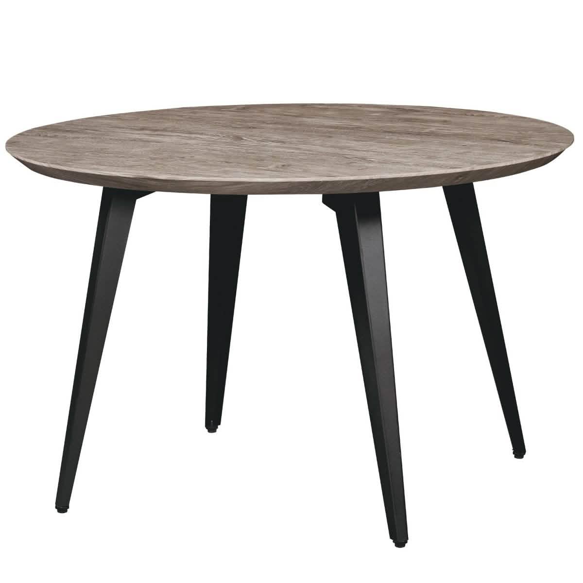 Ravenna 5 - Piece Dining Set 47" Round Dining Table 4 Leather Dining Chairs