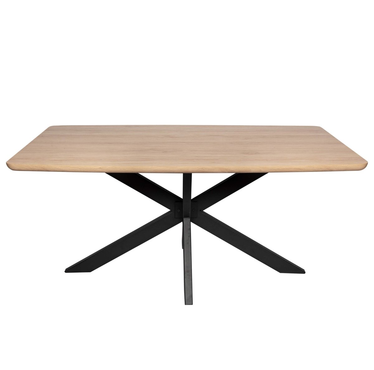 Ravenna 5 - Piece Dining Set with 63" Rectangular Dining Table in Maple with 4 Velvet Dining Chairs in Black Steel Legs