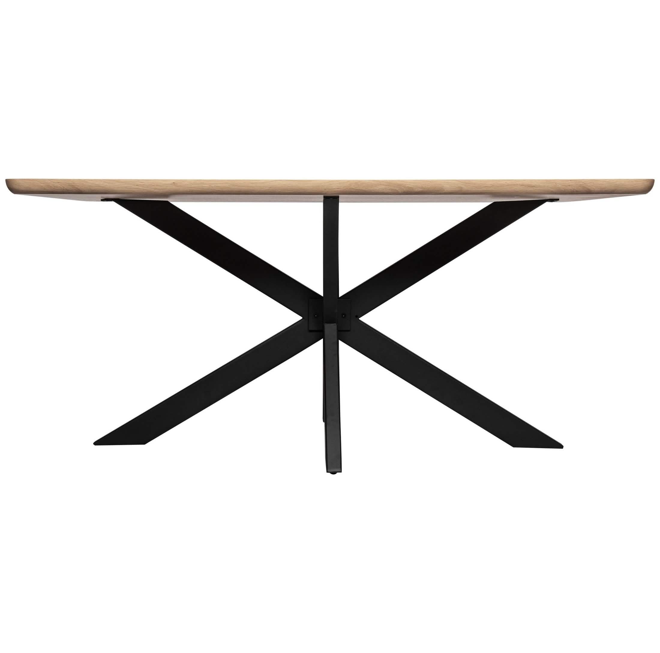 Ravenna 69" Rectangular Wood Dining Table with 6 Euston Wicker Dining Chairs Dining Set Leisuremod