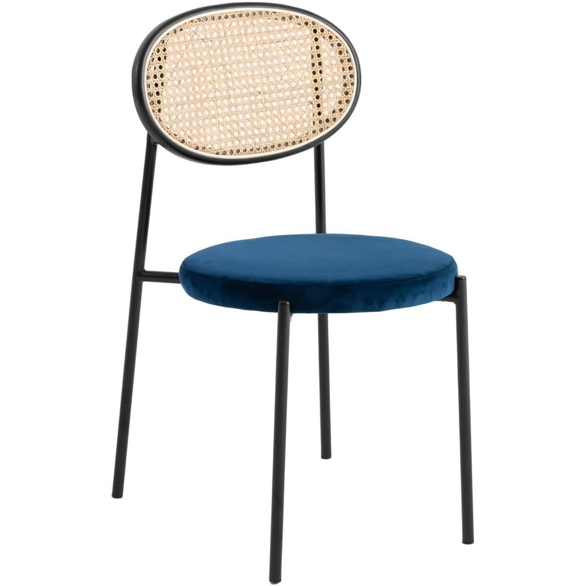 Ravenna 69" Rectangular Wood Dining Table with 6 Euston Wicker Dining Chairs Dining Set Leisuremod