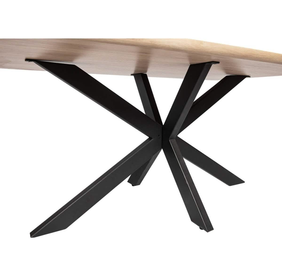 Ravenna 69" Rectangular Wood Dining Table with 6 Euston Wicker Dining Chairs Dining Set Leisuremod