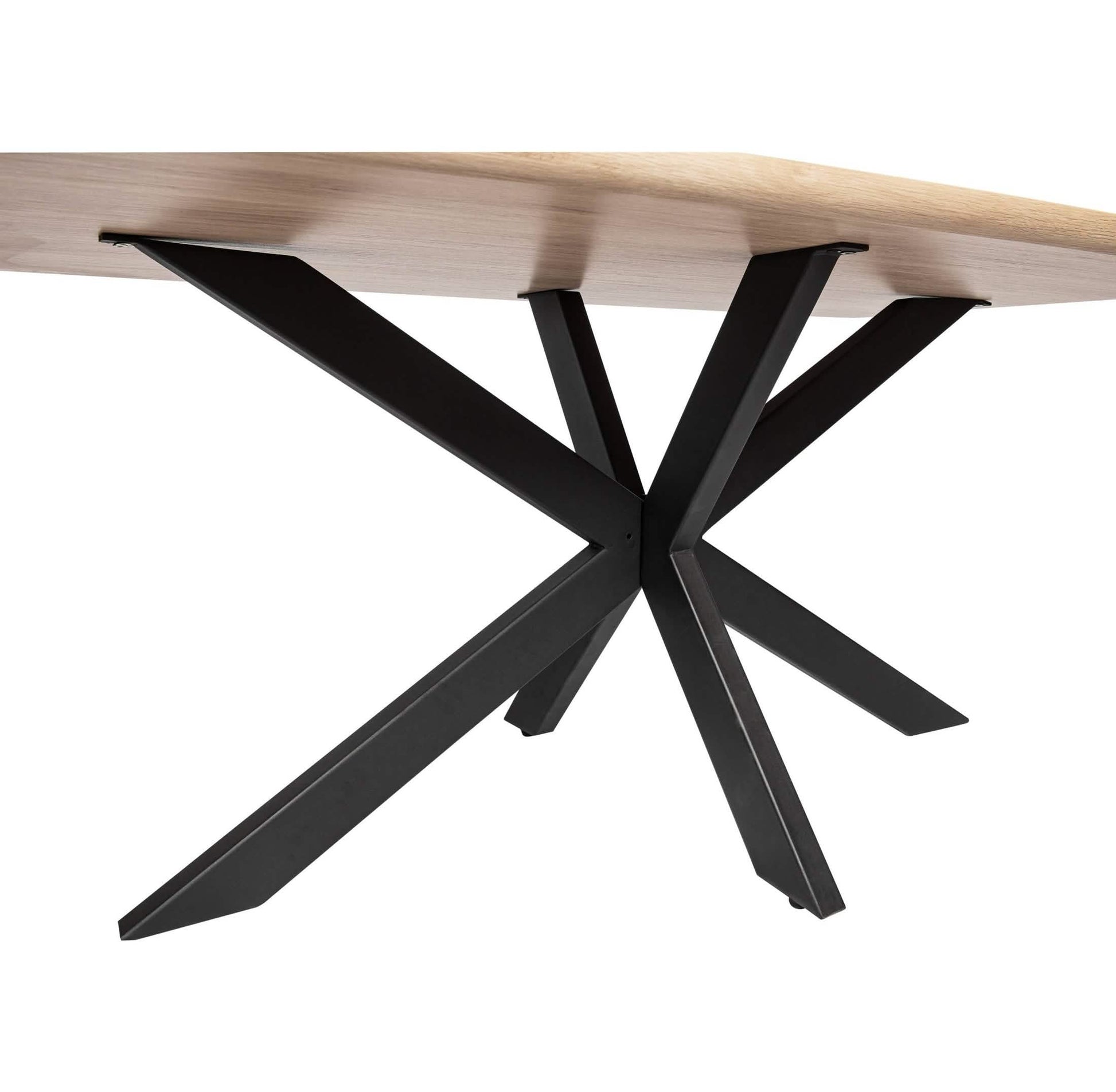 Ravenna 69" Rectangular Wood Dining Table with 6 Euston Wicker Dining Chairs Dining Set Leisuremod