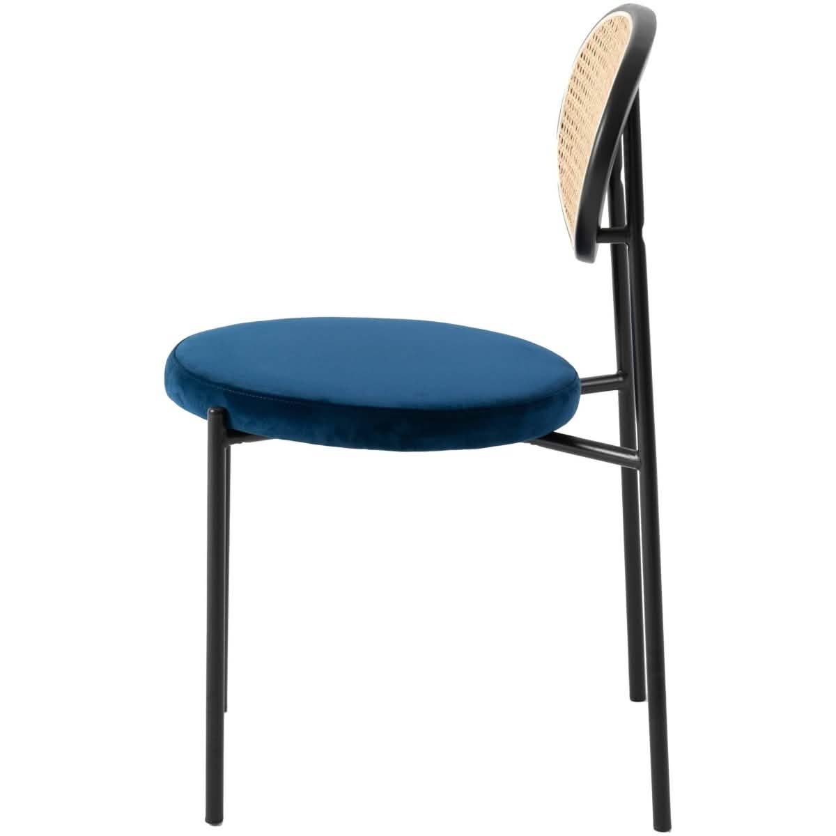 Ravenna 69" Rectangular Wood Dining Table with 6 Euston Wicker Dining Chairs Dining Set Leisuremod