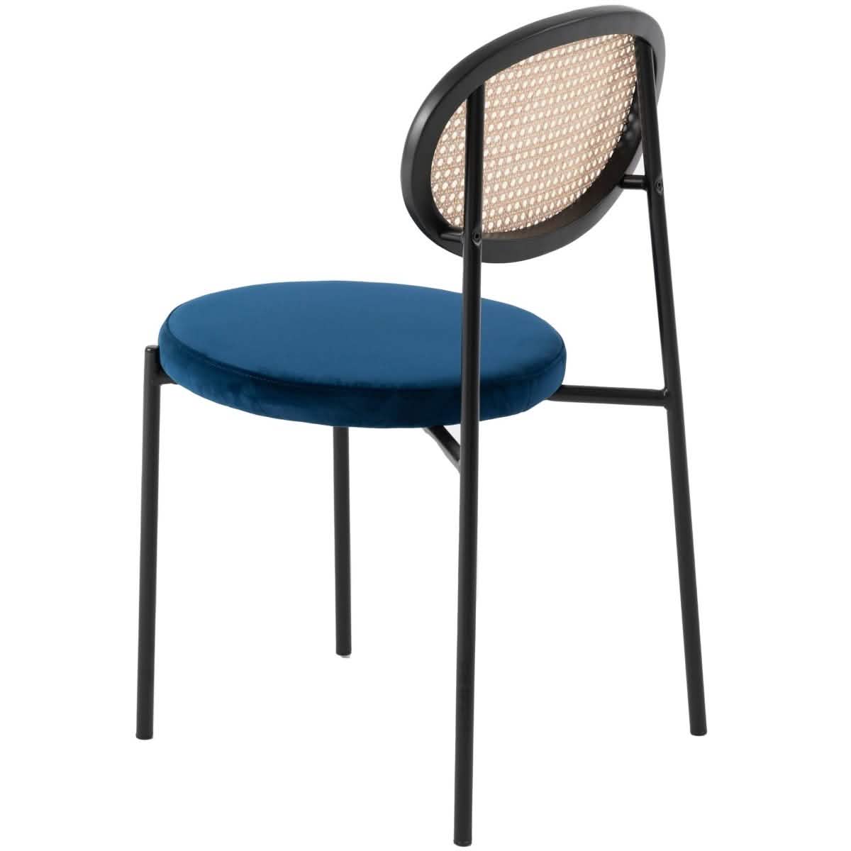 Ravenna 69" Rectangular Wood Dining Table with 6 Euston Wicker Dining Chairs Dining Set Leisuremod