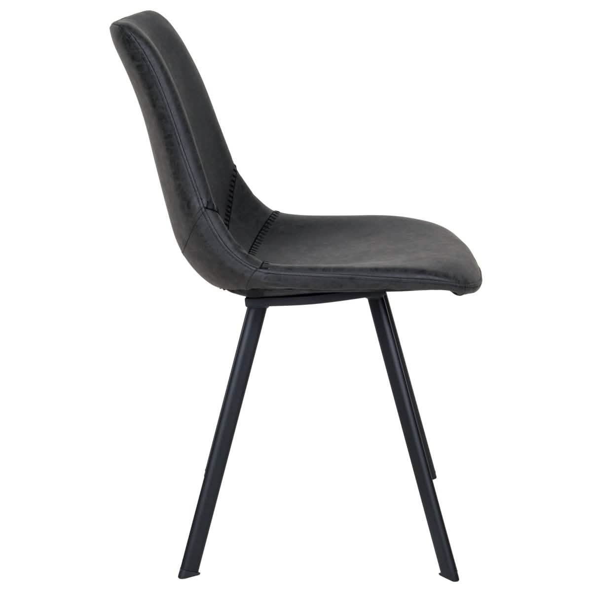Ravenna 7 - Piece Dining Set with Rectangular Dining Table in Y - Shaped Joint Legs and 6 Leather Dining Side Chairs