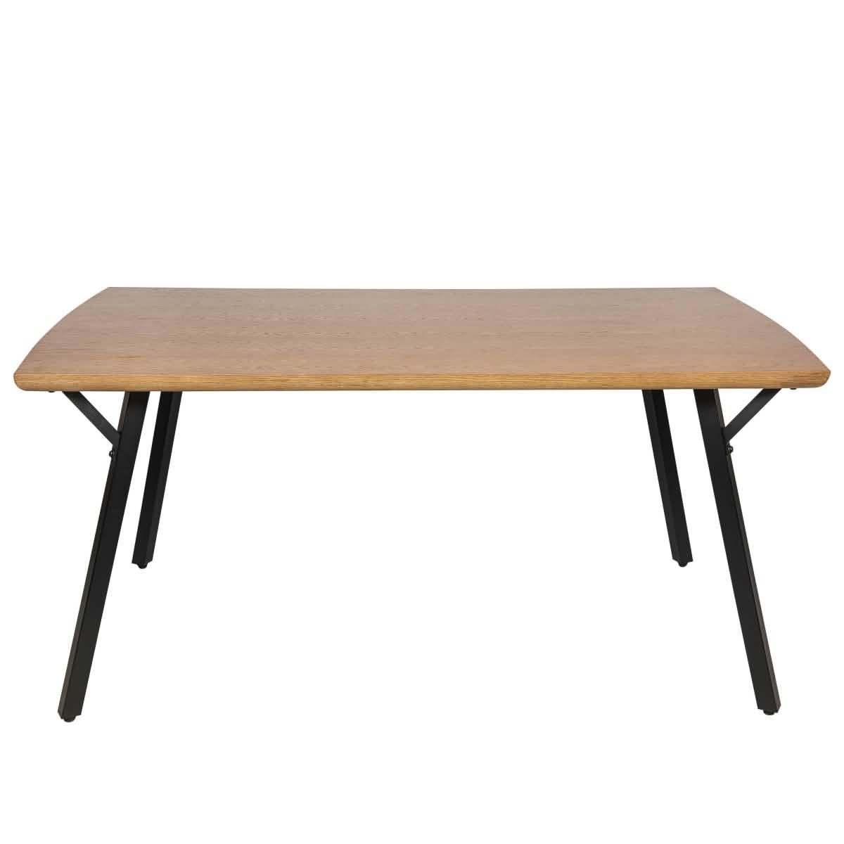 Ravenna 7 - Piece Dining Set with Rectangular Dining Table in Y - Shaped Joint Legs and 6 Leather Dining Side Chairs