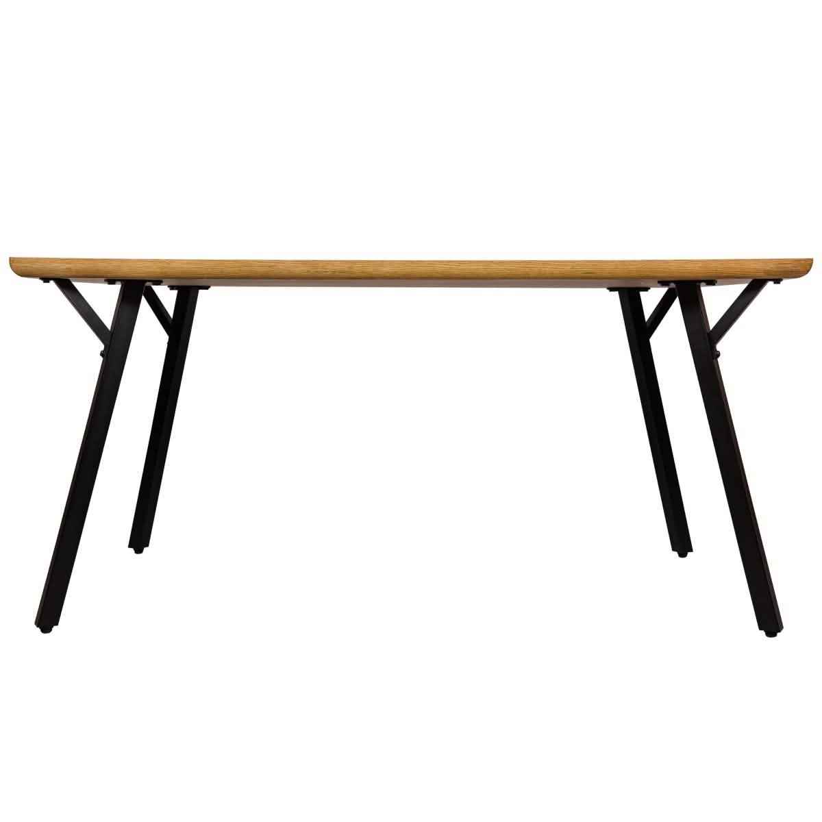 Ravenna 7 - Piece Dining Set with Rectangular Dining Table in Y - Shaped Joint Legs and 6 Leather Dining Side Chairs