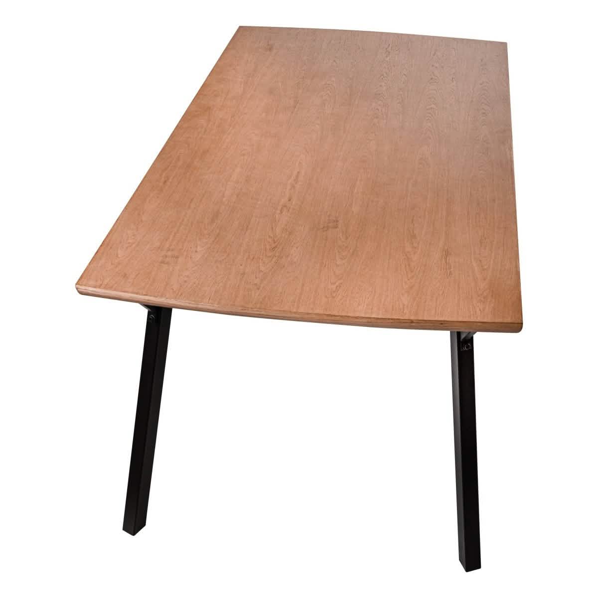 Ravenna 7 - Piece Dining Set with Rectangular Dining Table in Y - Shaped Joint Legs and 6 Leather Dining Side Chairs