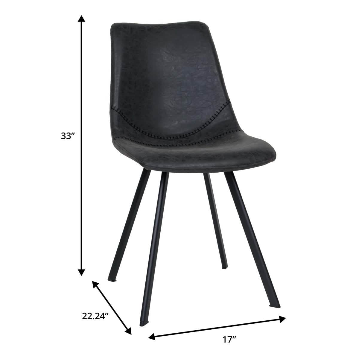 Ravenna 7 - Piece Dining Set with Rectangular Dining Table in Y - Shaped Joint Legs and 6 Leather Dining Side Chairs