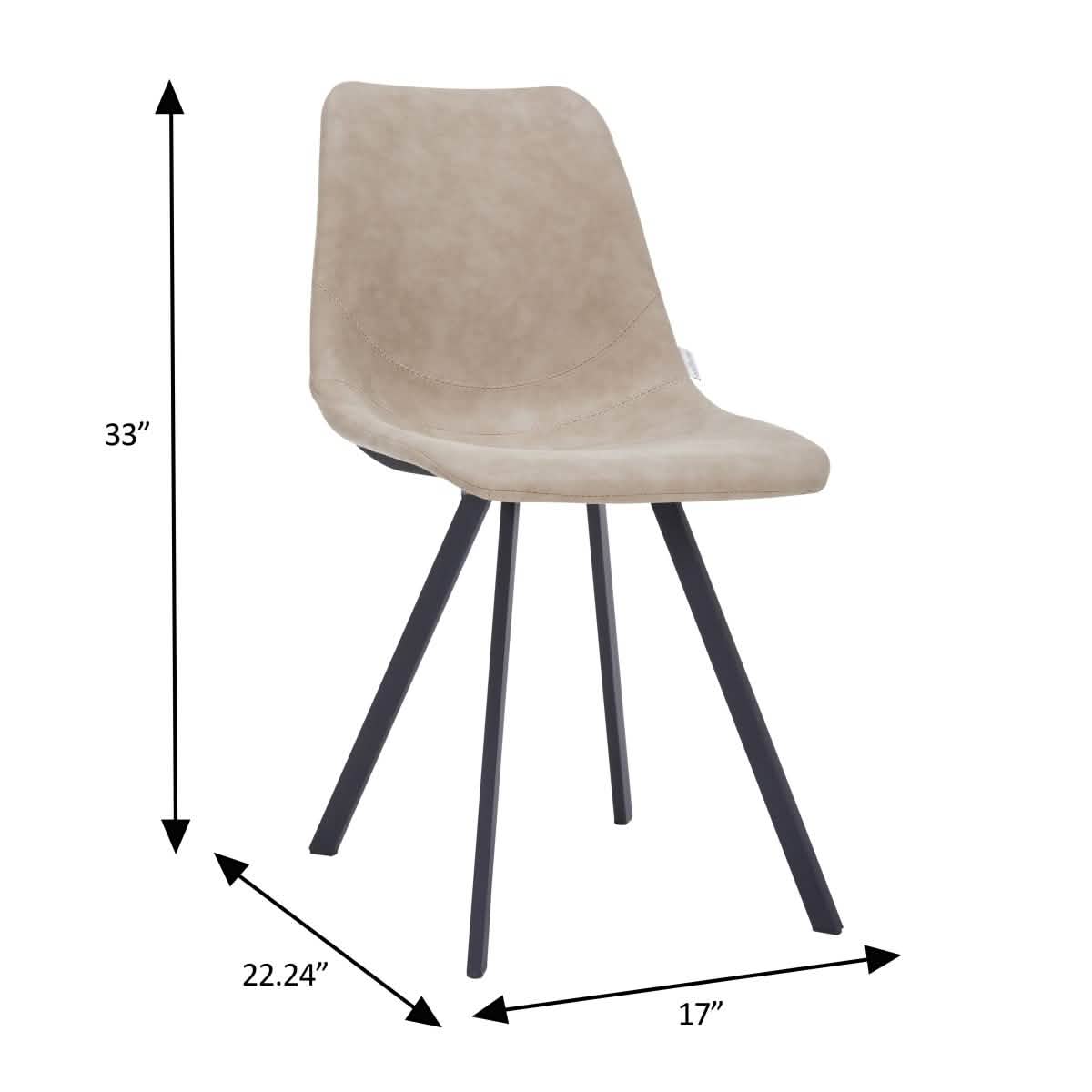 Ravenna 7 - Piece Dining Set with Rectangular Dining Table in Y - Shaped Joint Legs and 6 Leather Dining Side Chairs