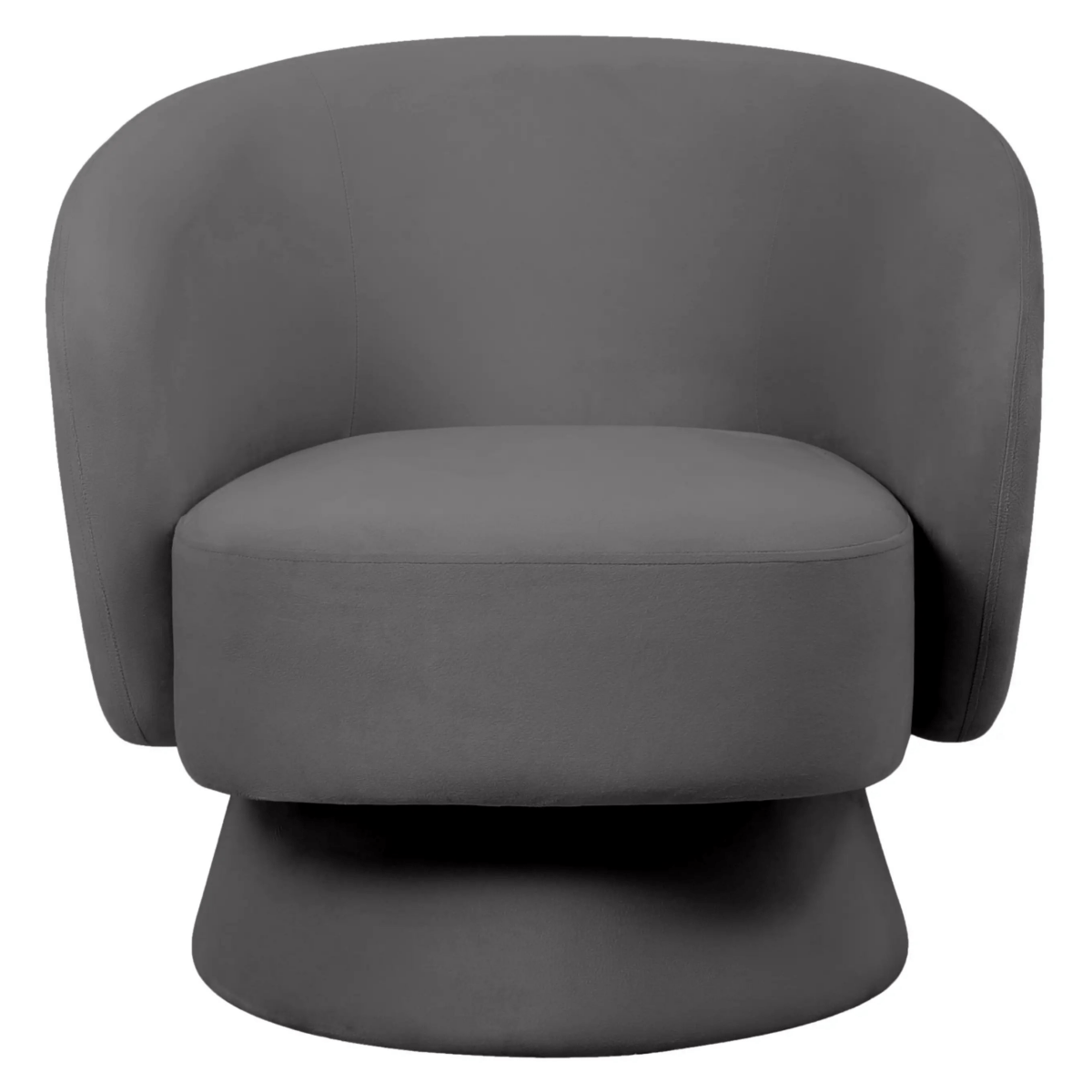 Raze Accent Chair Upholstered in Boucle/Linen/Velvet Armchair with Removable Round Base