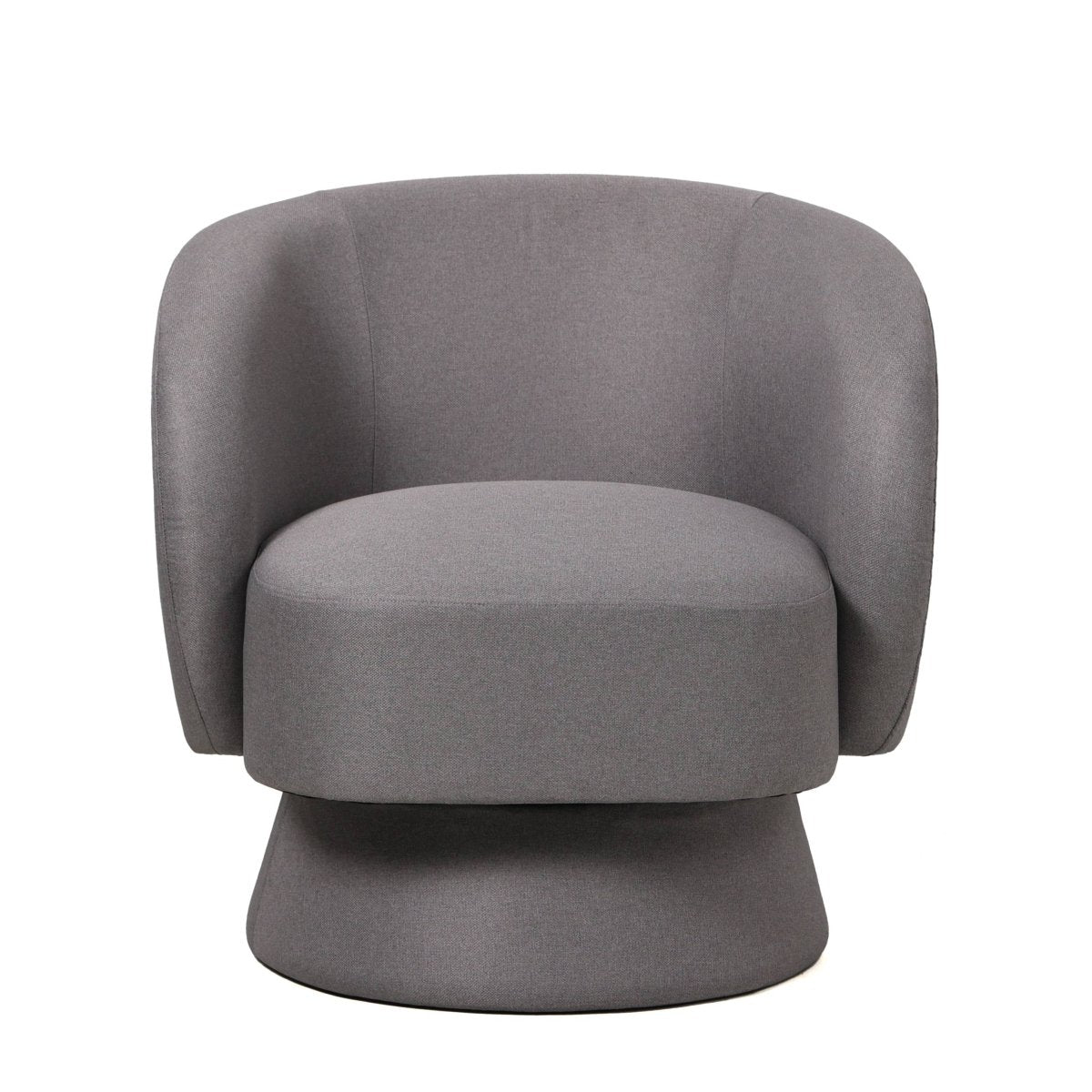 Raze Accent Chair Upholstered in Boucle/Linen/Velvet Armchair with Removable Round Base