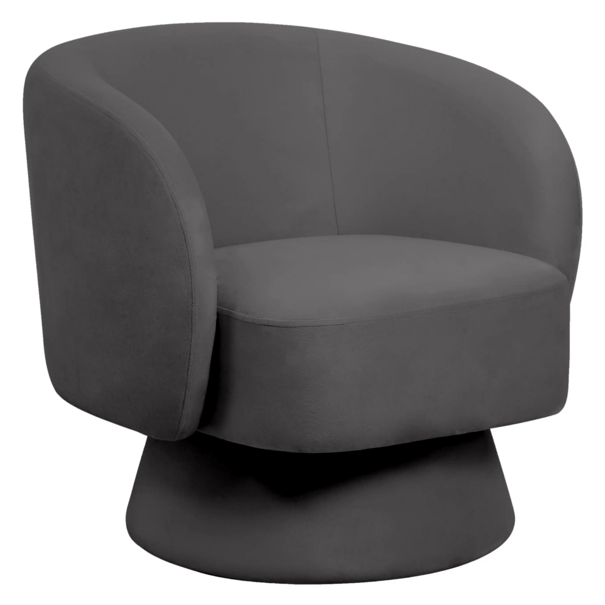 Raze Accent Chair Upholstered in Boucle/Linen/Velvet Armchair with Removable Round Base