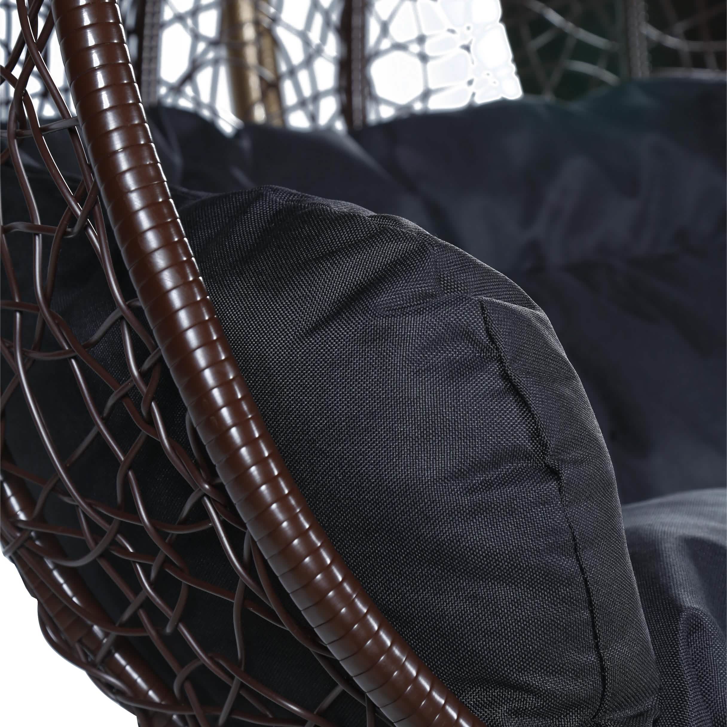 Recluse Two - Person Seater Hanging Egg Swing Chair with Teardrop Design