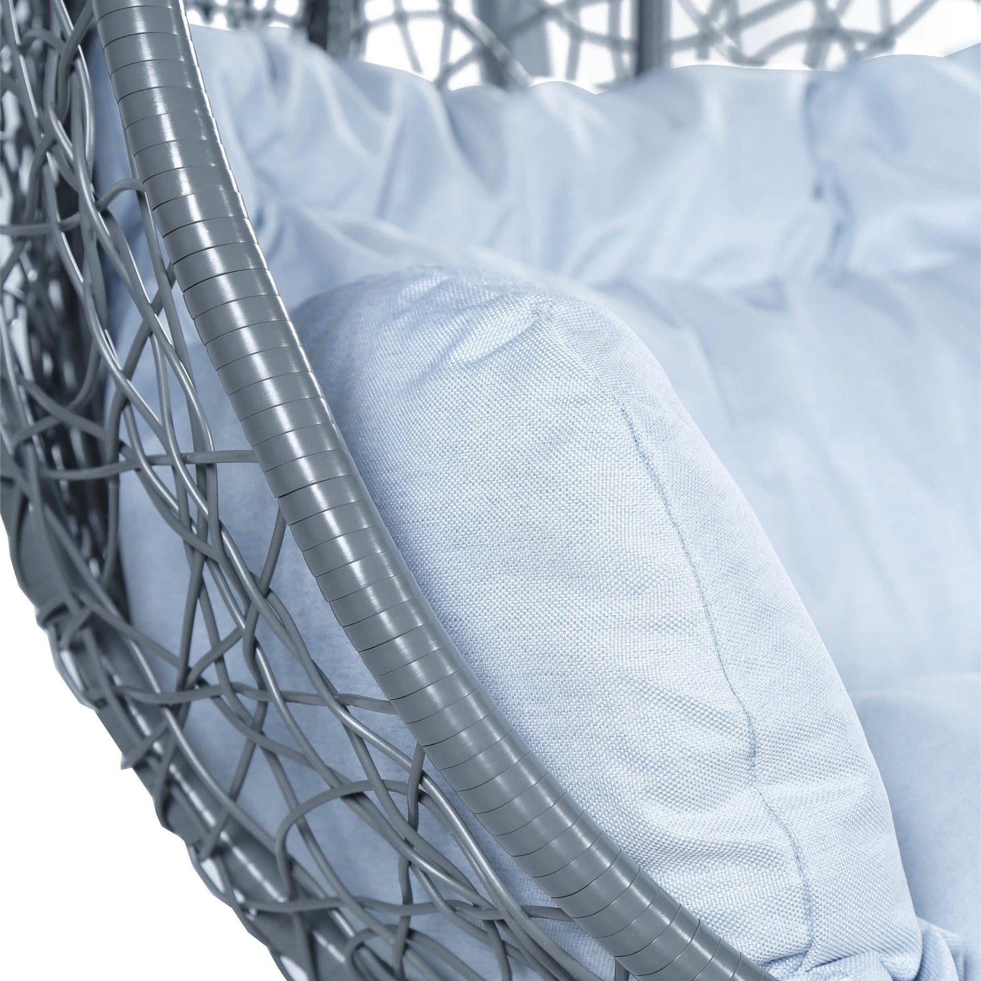 Recluse Two - Person Seater Hanging Egg Swing Chair with Teardrop Design
