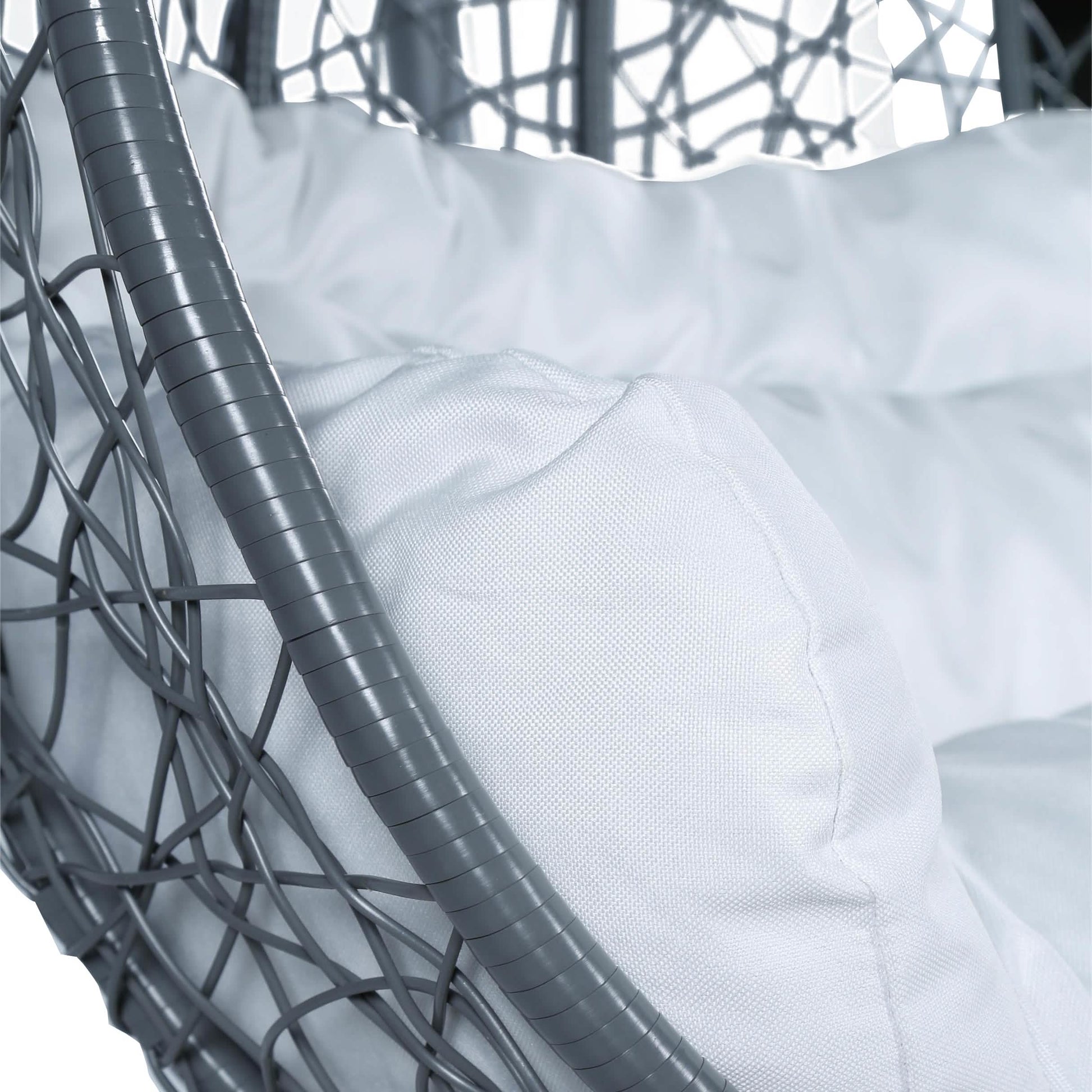 Recluse Two - Person Seater Hanging Egg Swing Chair with Teardrop Design