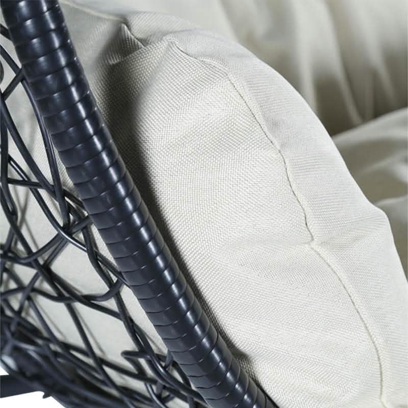 Recluse Two - Person Seater Hanging Egg Swing Chair with Teardrop Design