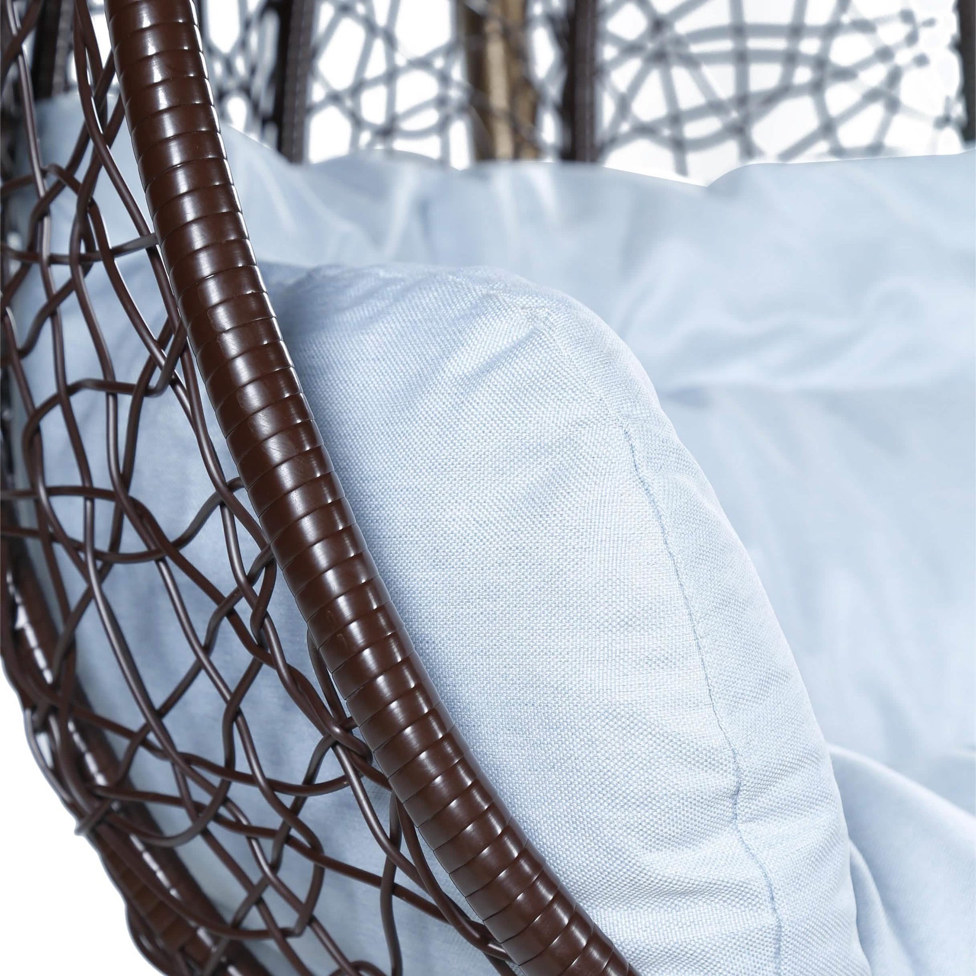 Recluse Two - Person Seater Hanging Egg Swing Chair with Teardrop Design