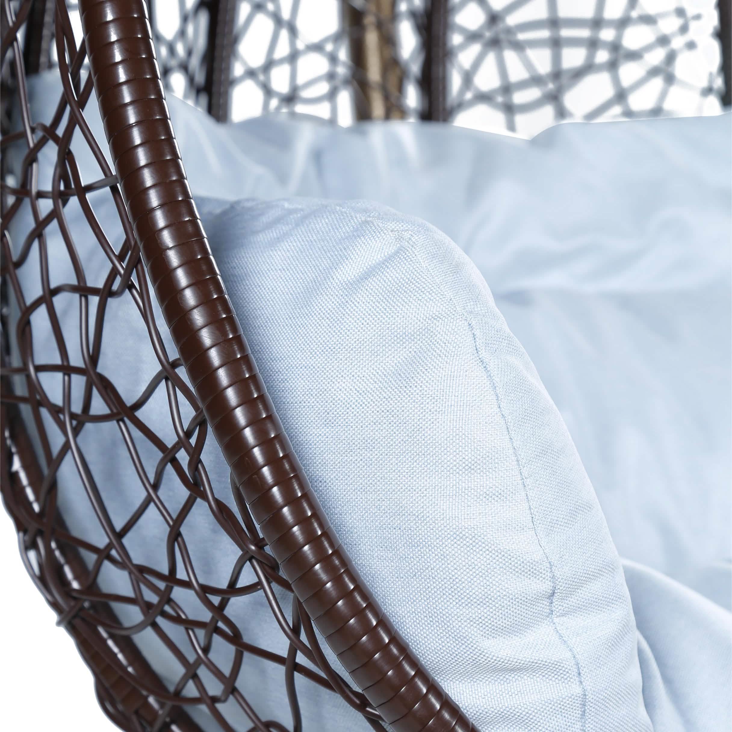 Recluse Two - Person Seater Hanging Egg Swing Chair with Teardrop Design