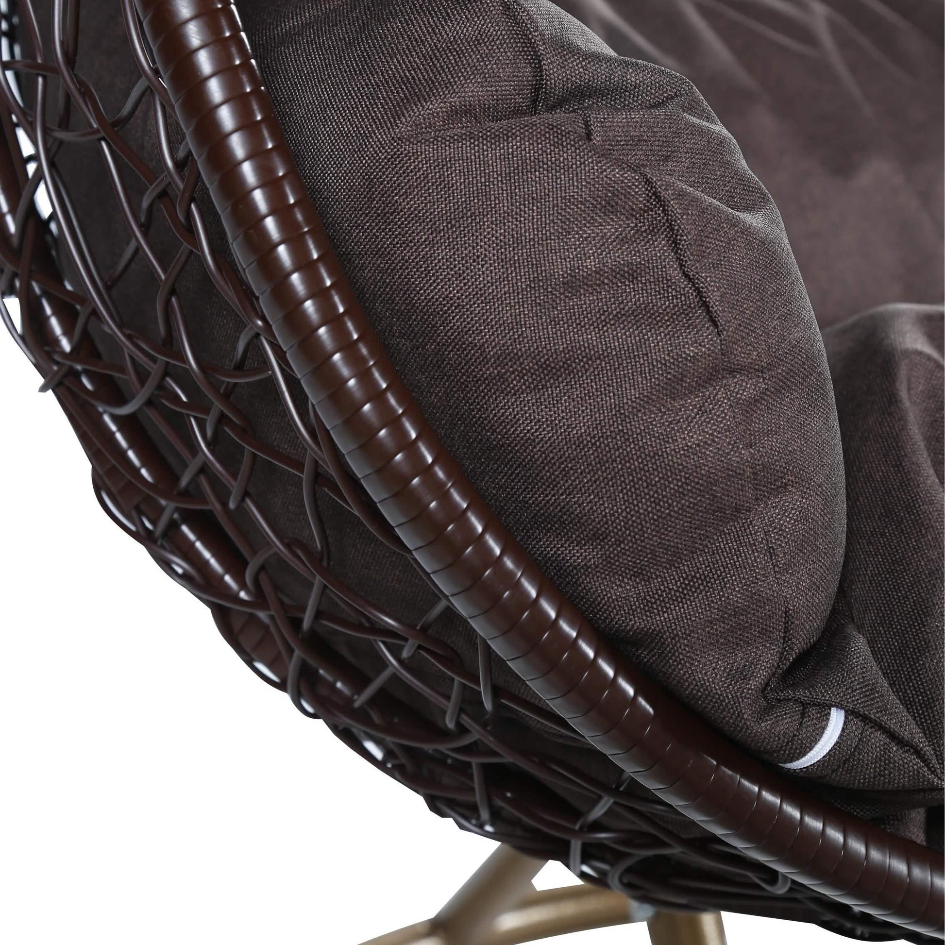 Recluse Two - Person Seater Hanging Egg Swing Chair with Teardrop Design