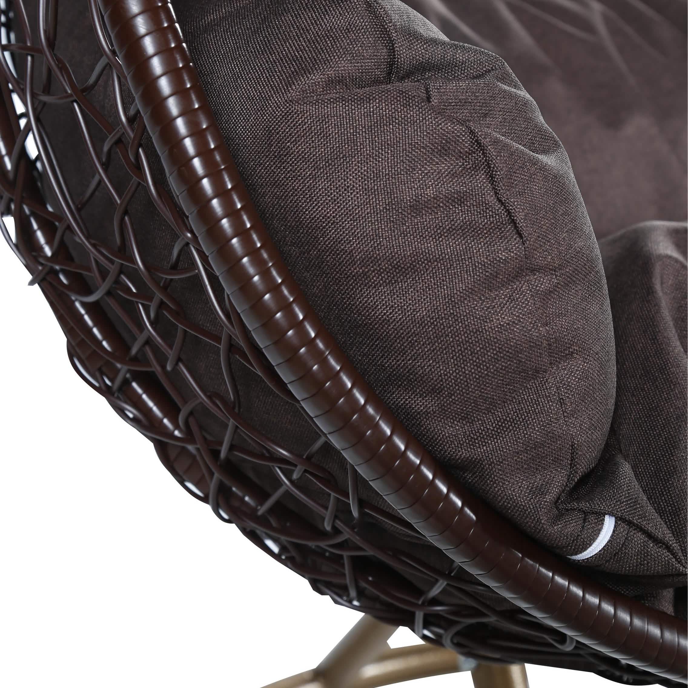 Recluse Two - Person Seater Hanging Egg Swing Chair with Teardrop Design