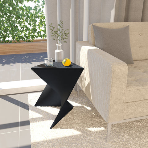 Randolph Triangular Accent Side Table in ABS/PC Plastic