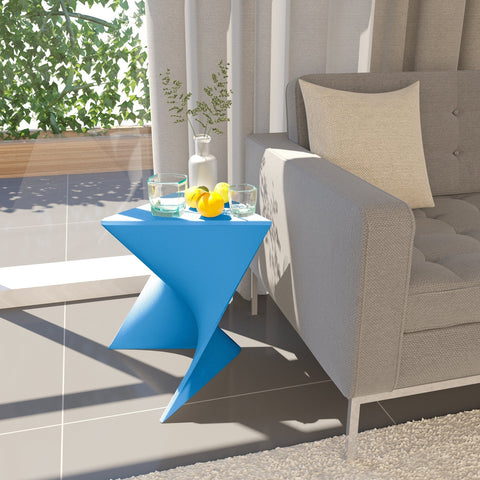 Randolph Triangular Accent Side Table in ABS/PC Plastic