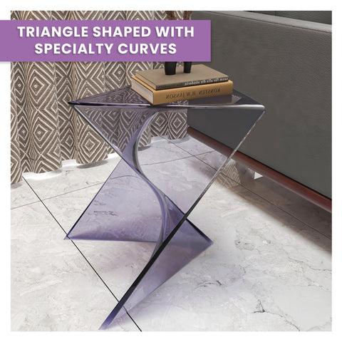 Randolph Triangular Accent Side Table in ABS/PC Plastic