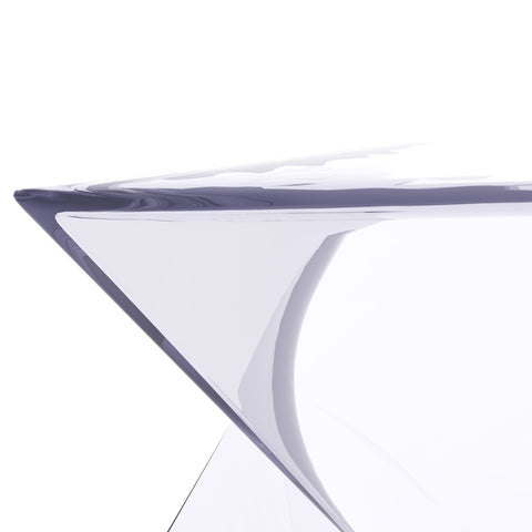 Randolph Triangular Accent Side Table in ABS/PC Plastic