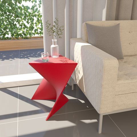 Randolph Triangular Accent Side Table in ABS/PC Plastic