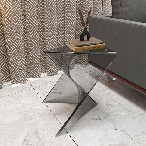 Randolph Triangular Accent Side Table in ABS/PC Plastic