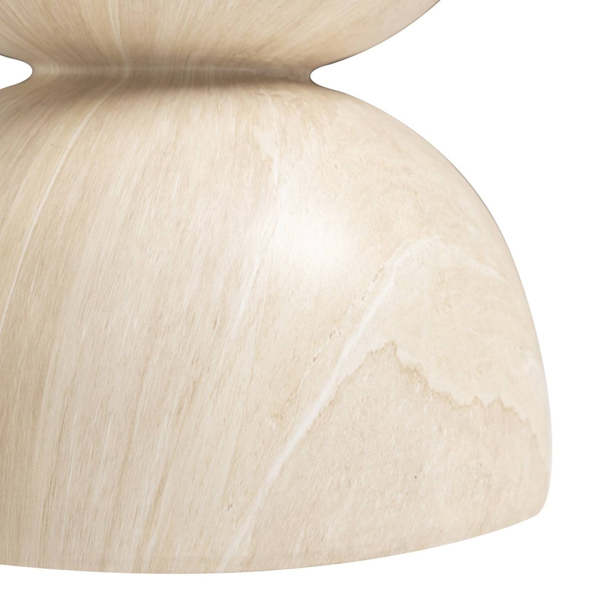 Sage Minimalist Side Table in Fiberstone Hourglass Design Accent Table