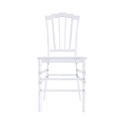 Synth Dining Chair Polycarbonate Side Chair with Windsor Back Design