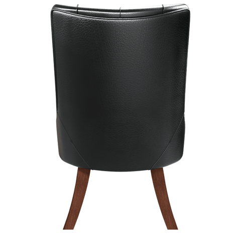 Spruce Dining Chair in Leather/Velvet with Diamond-Tufted Design and Rubberwood Legs