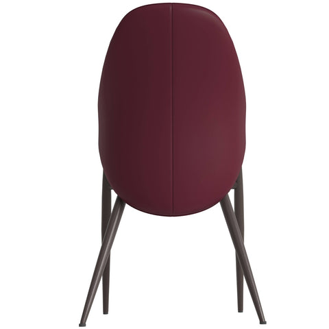 Sante Upholstered PU Leather Dining Chair with Iron Legs