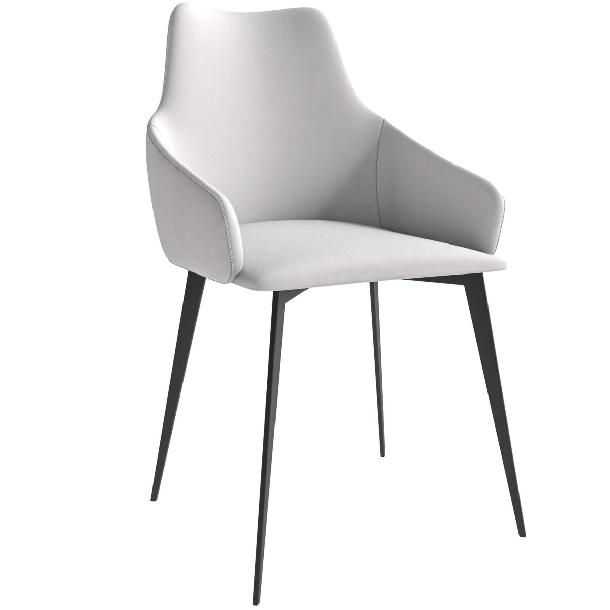 Sonnet Dining Chair Ergonomic Design with Upholstered Seating and Sturdy Iron Legs