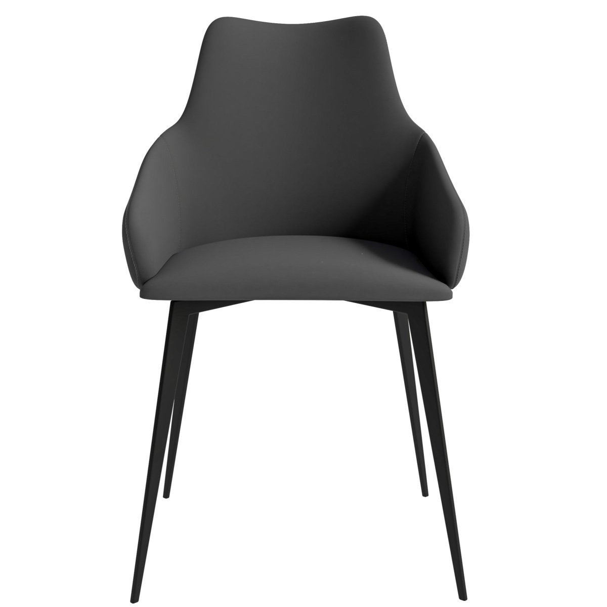 Sonnet Dining Chair Ergonomic Design with Upholstered Seating and Sturdy Iron Legs