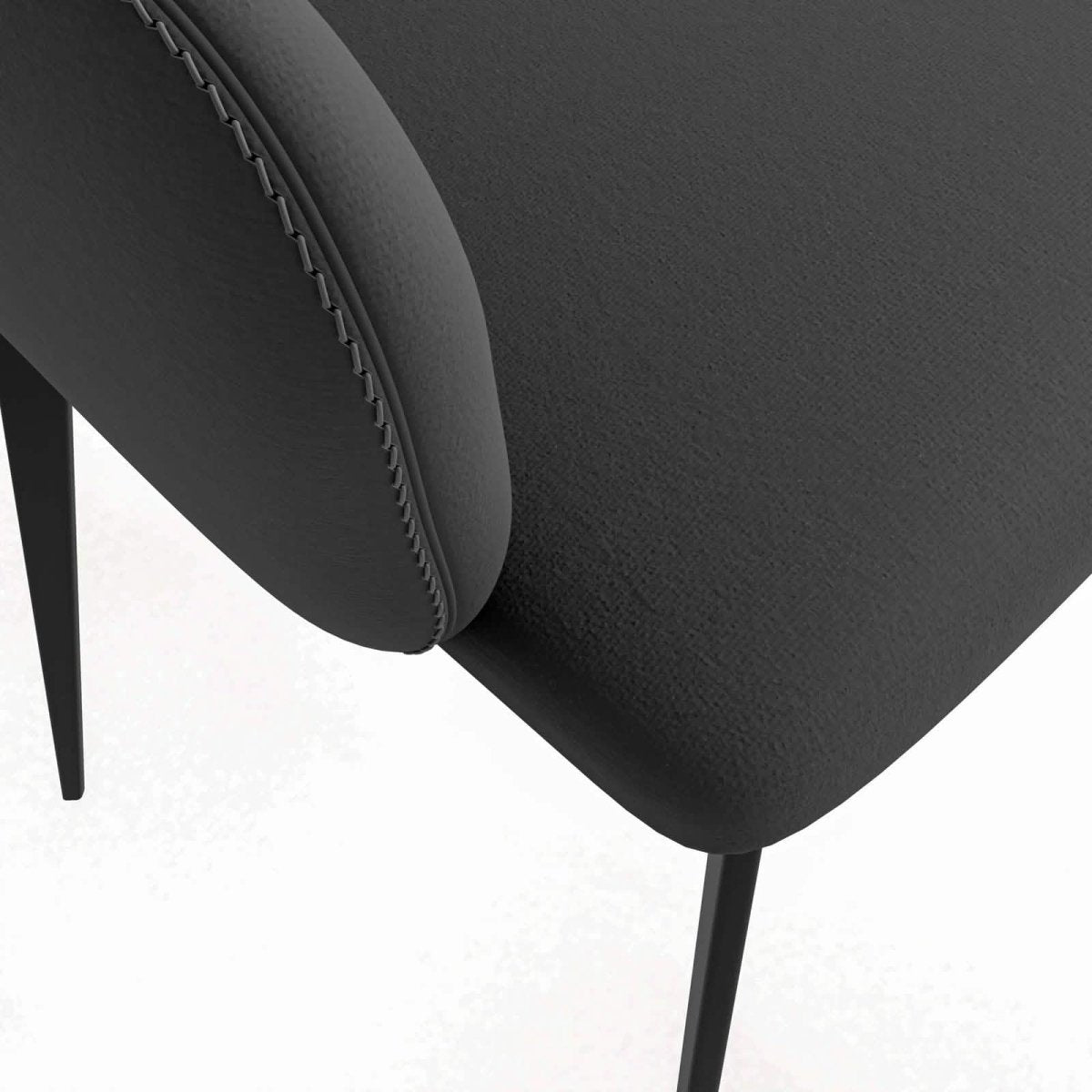 Sonnet Dining Chair Ergonomic Design with Upholstered Seating and Sturdy Iron Legs