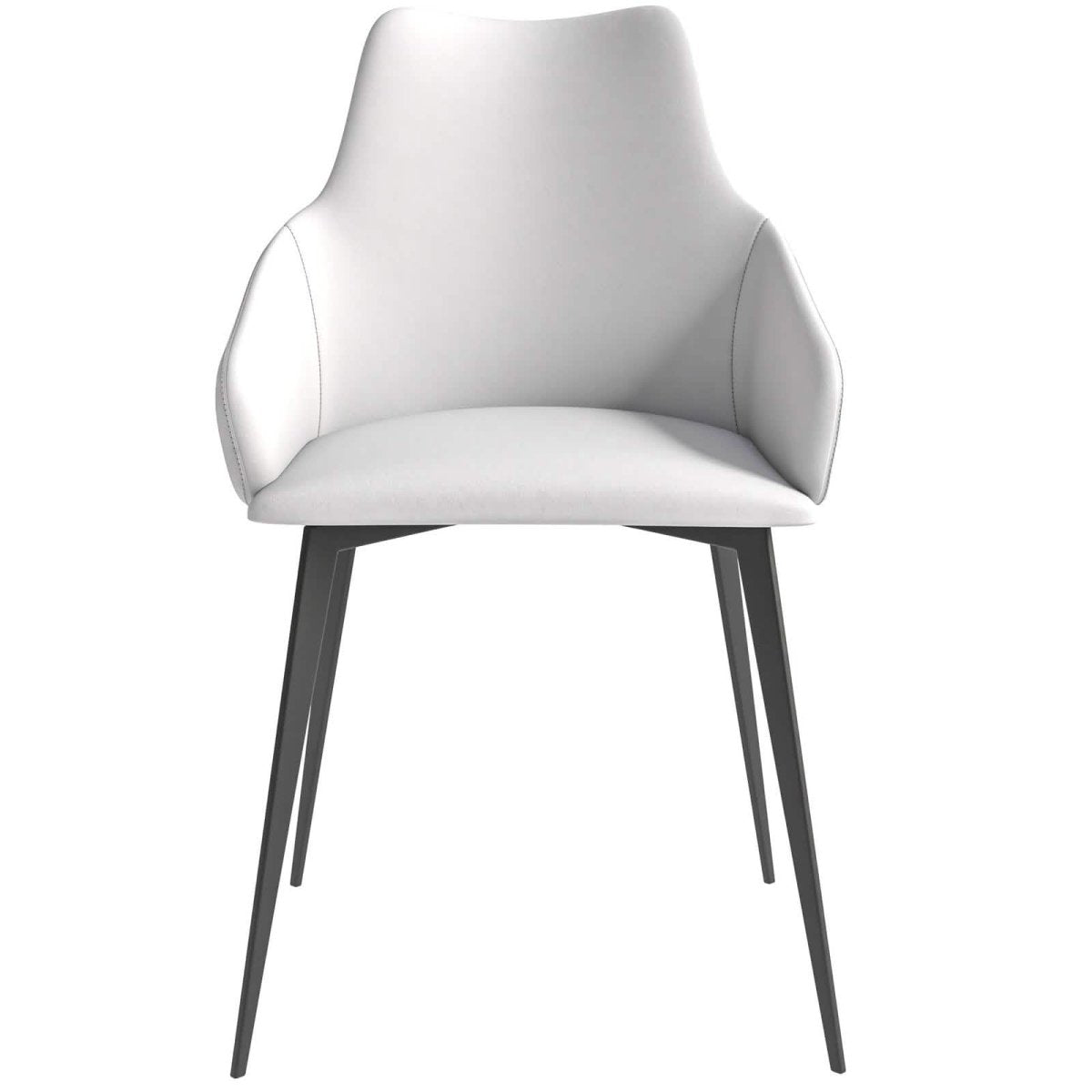 Sonnet Dining Chair Ergonomic Design with Upholstered Seating and Sturdy Iron Legs